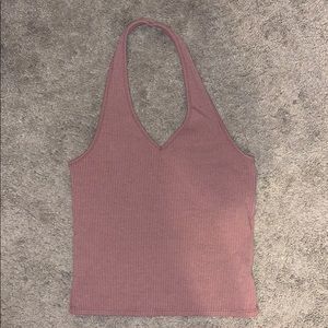 Purple halter top